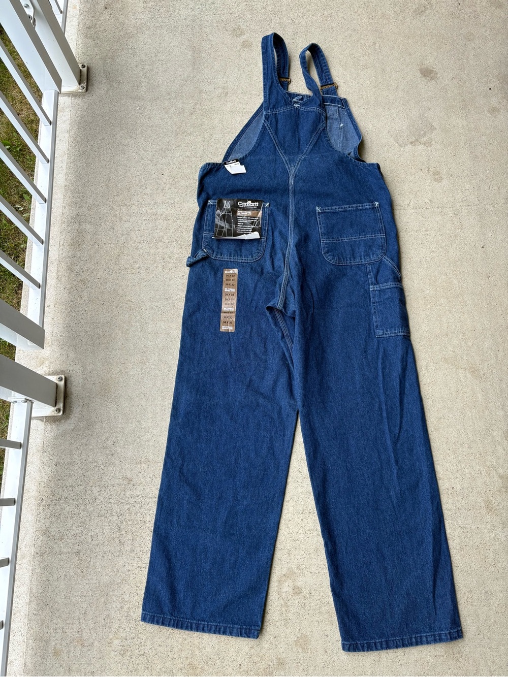 Vintage 2008 Carhartt R07 Denim Bib Overalls - NWT - 36x32 - Picture 4 of 5